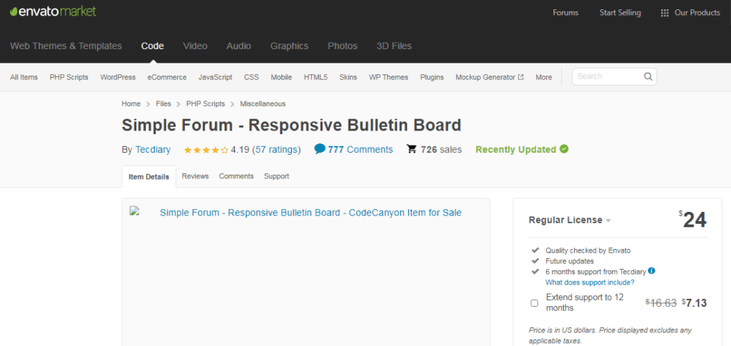 Simple Forum - Responsive Bulletic Board